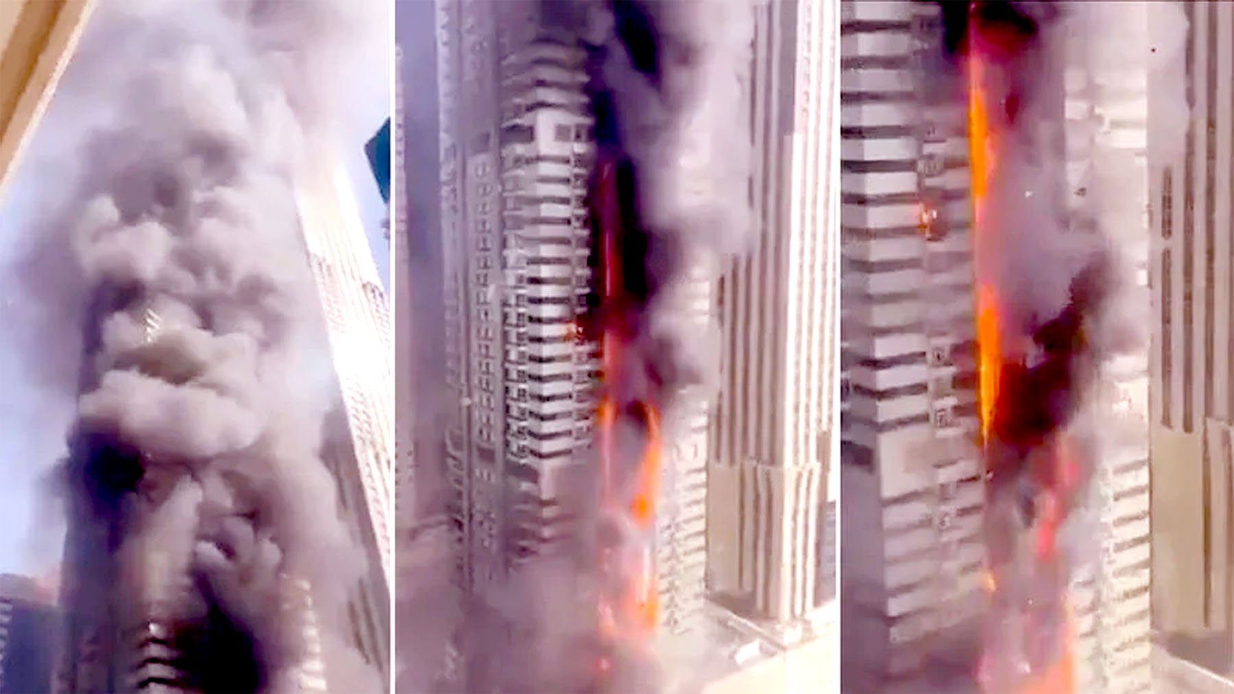 Massive fire breaks out in 67-storey building in Dubai, 3,820 evacuated